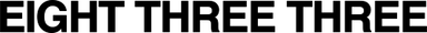 Eight Three Three Logo