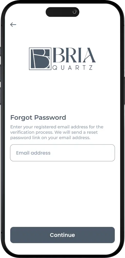 Bria Pattern Lab Forget Password Screen Image