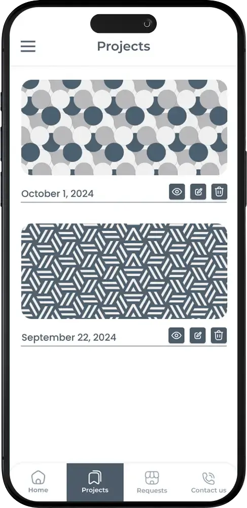 Bria Pattern Lab Projects Screen Image
