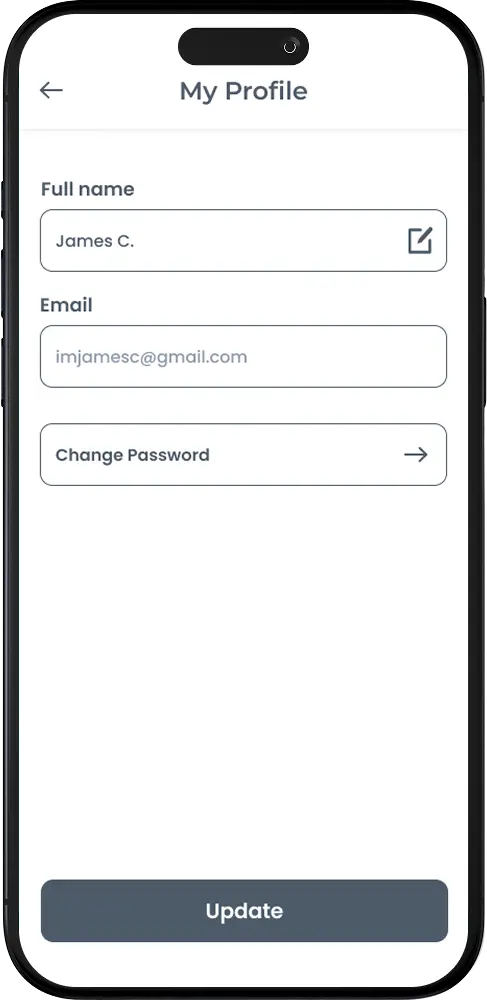 Bria Pattern Lab My Profile Screen Image