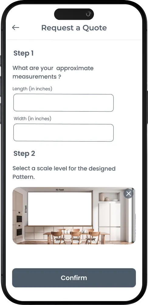 Request a quote – step 2
