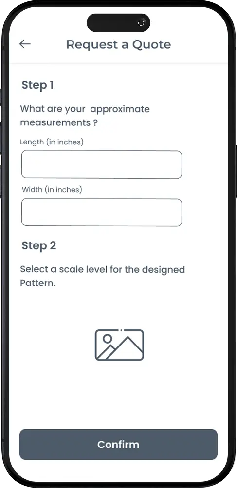Bria Pattern Lab Request a Quote Screen Image