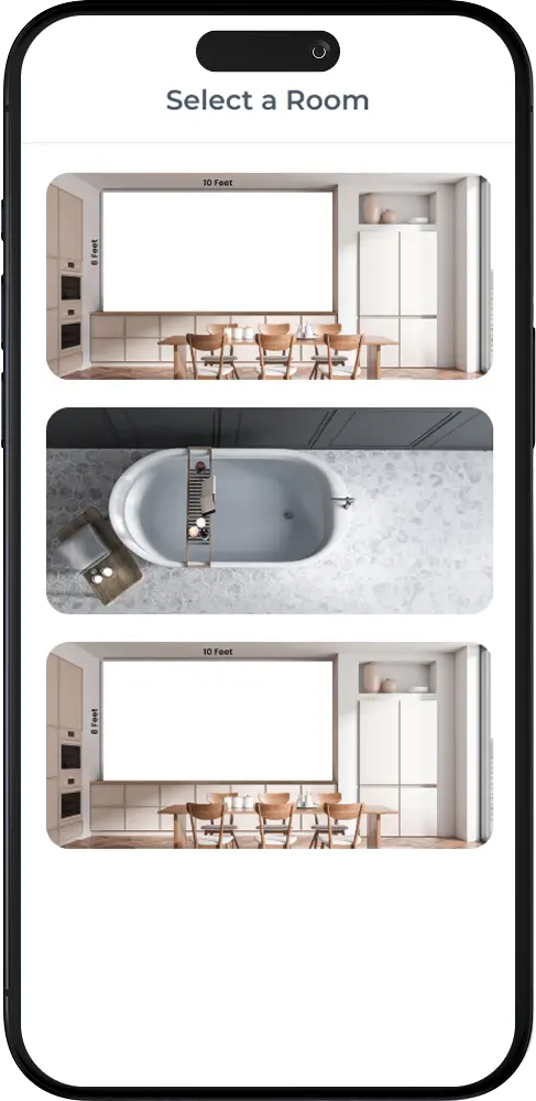 Select a room mockup
