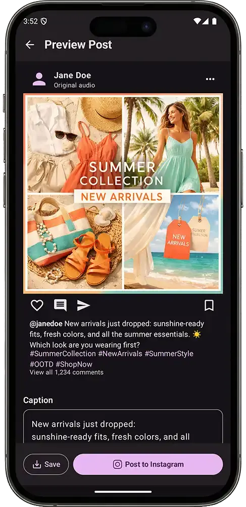 Social Media Post Preview