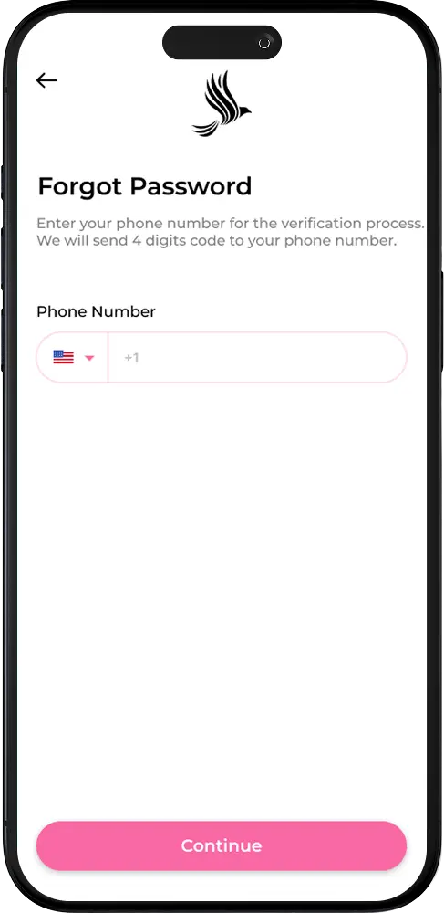 Eslate Sales by Wings Forgot Password Screen Image