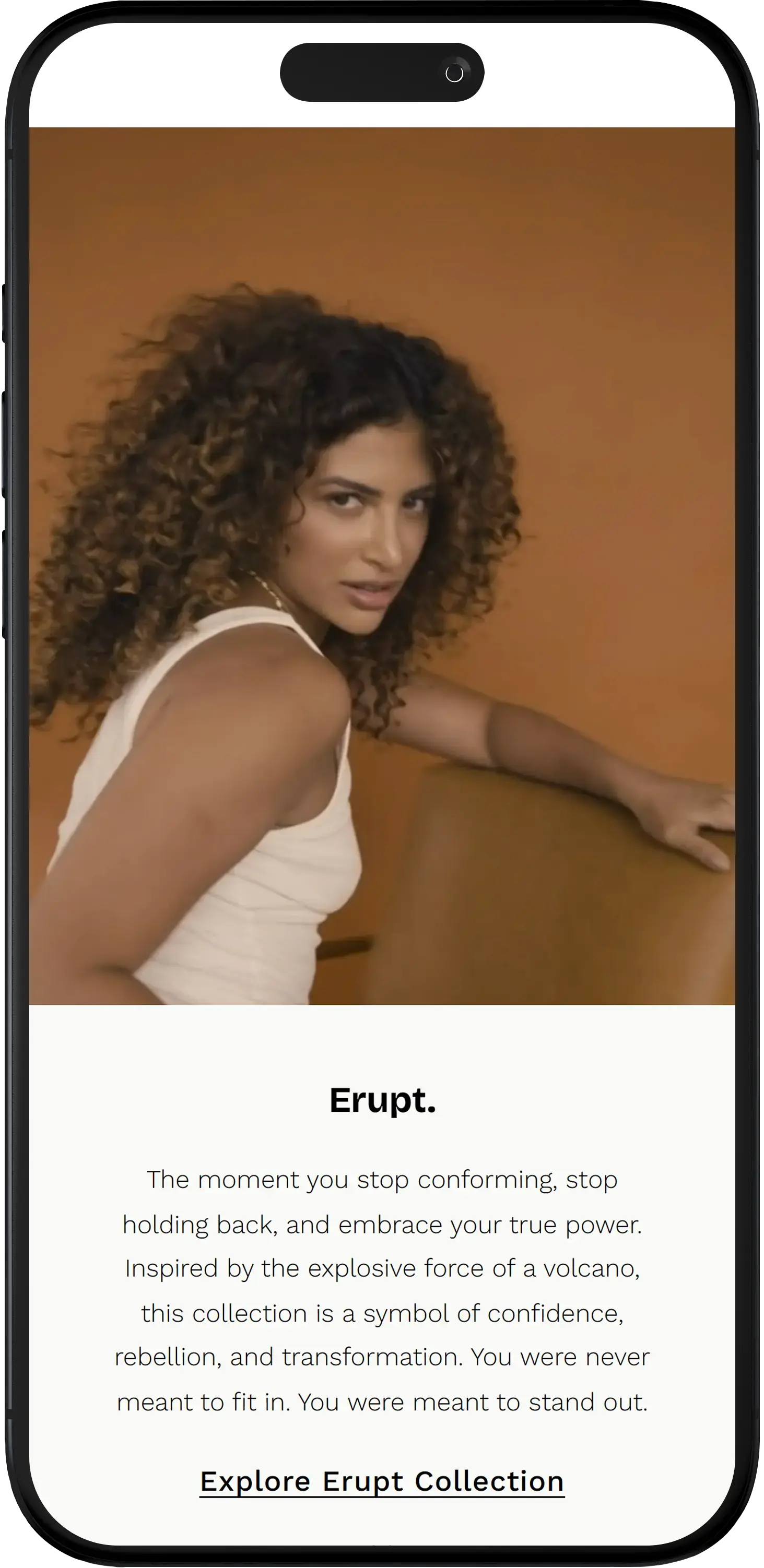 Stagger Homepage Mobile View