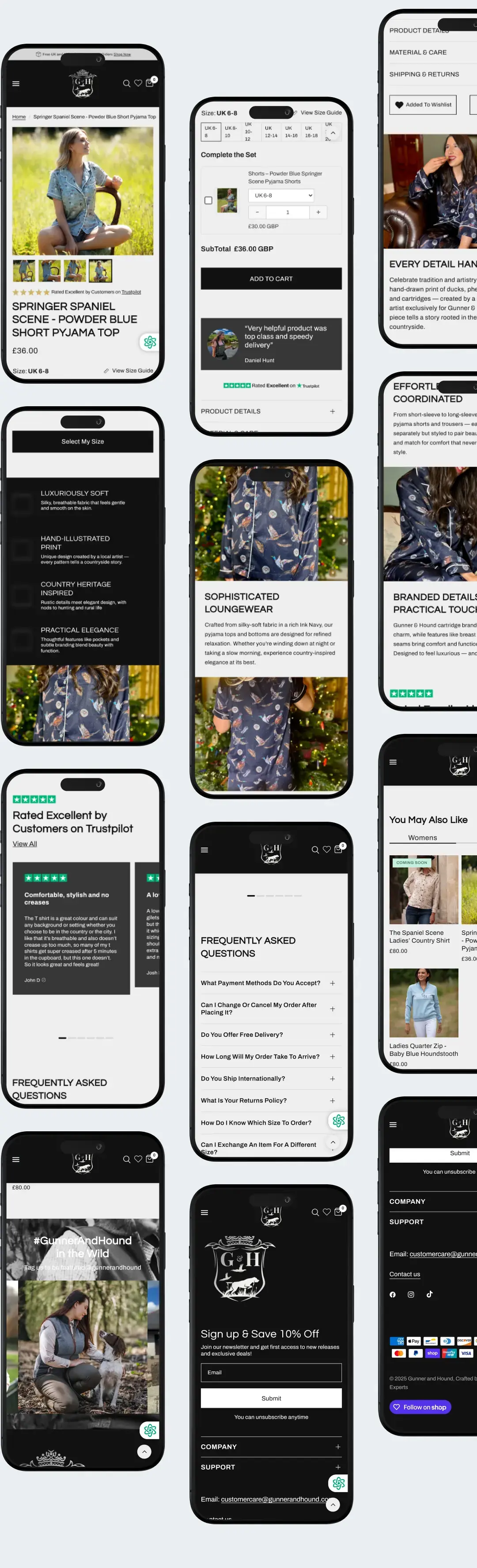 Gunner & Hound Product Page - Mobile