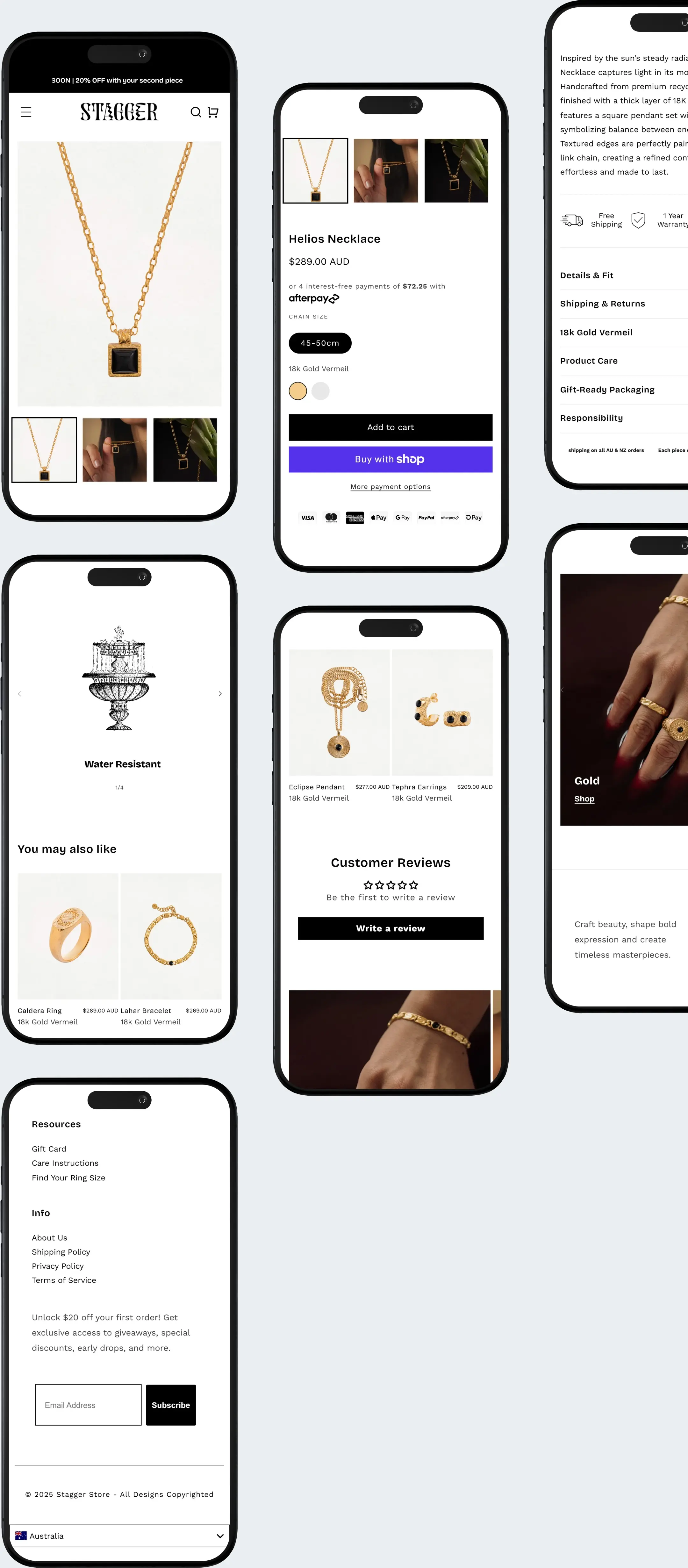 Stagger Product Page Complete View
