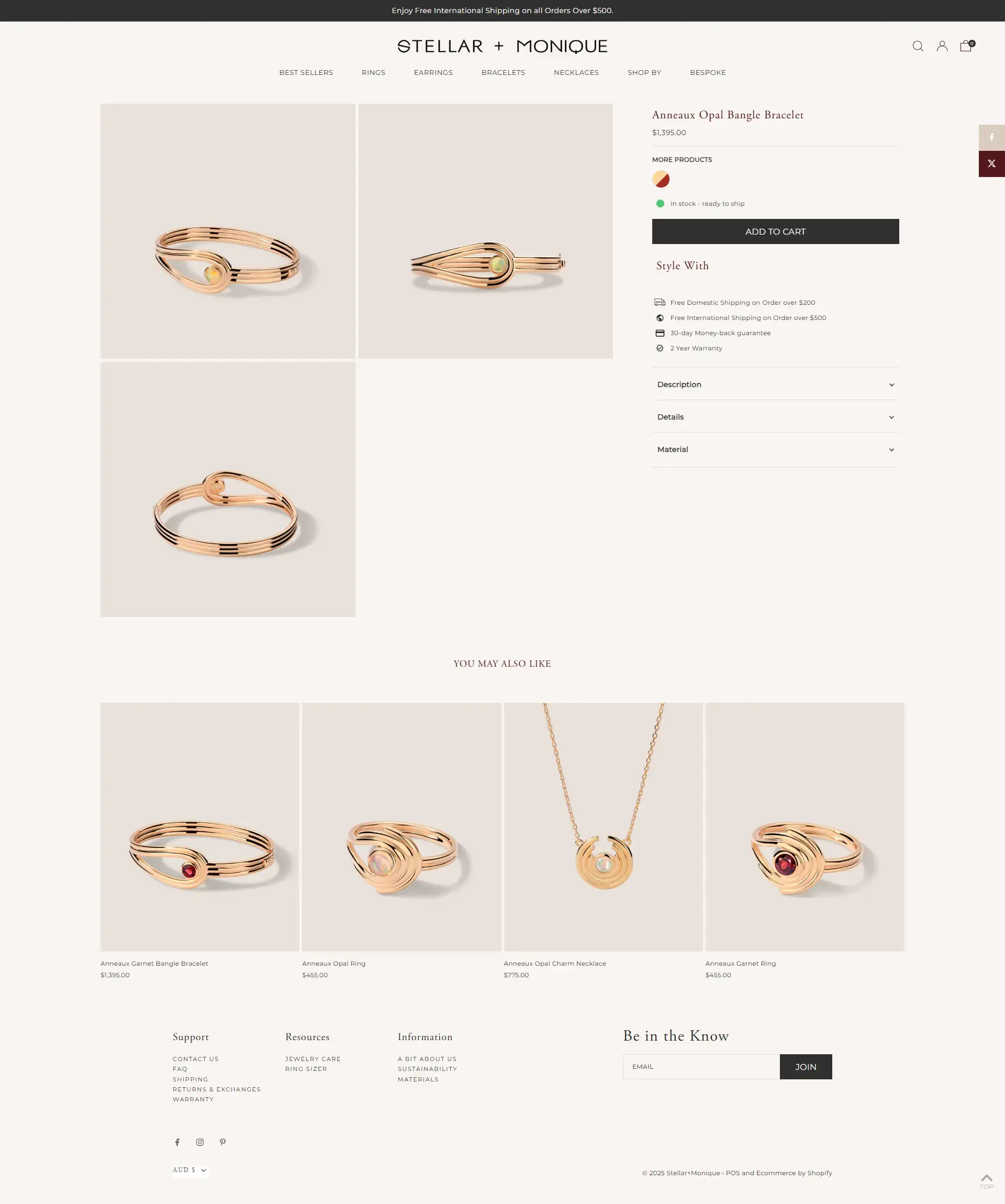 Stellar + Monique Product Page - Desktop
